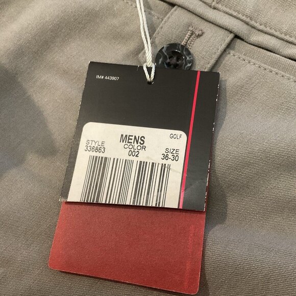 Nike Tiger Woods Collection 0974 Adaptive Fit Vented Golf Pants Mens Gray 36X30 - Picture 9 of 10